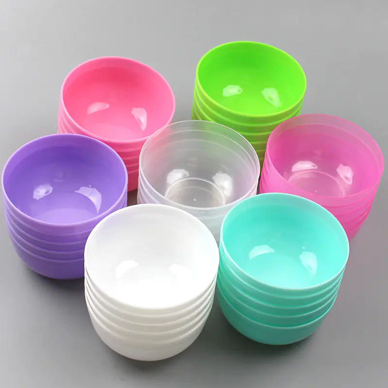 Plastic Facial Mask Mixing Bowl and Tool Set