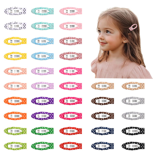 Ruyaa 40-Pack Baby Hair Clips and Toddler Hair Clips - 20 Colors Snap Clips for GirlsBaby Barrettes Premium QualityLightweight and ComfortableHair Accessories for Toddlers Kids Children