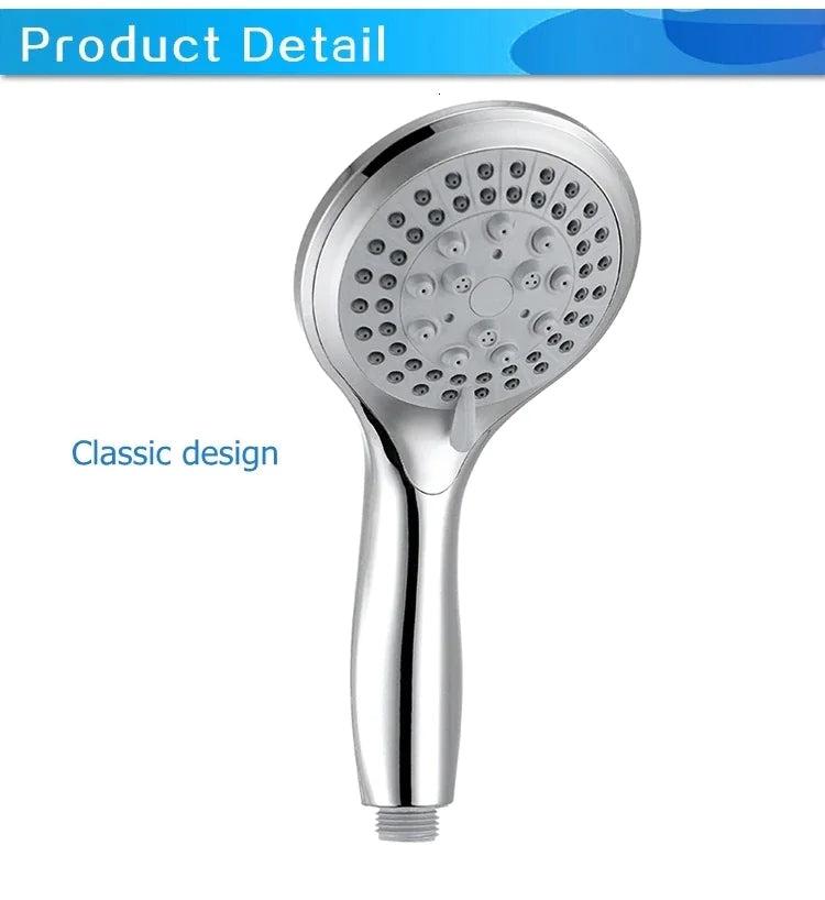 Multi-Function Handheld Showerhead & 5ft Hose